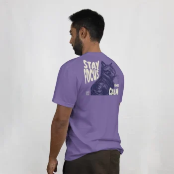 تيشيرت رجالي  – تصميم القطة