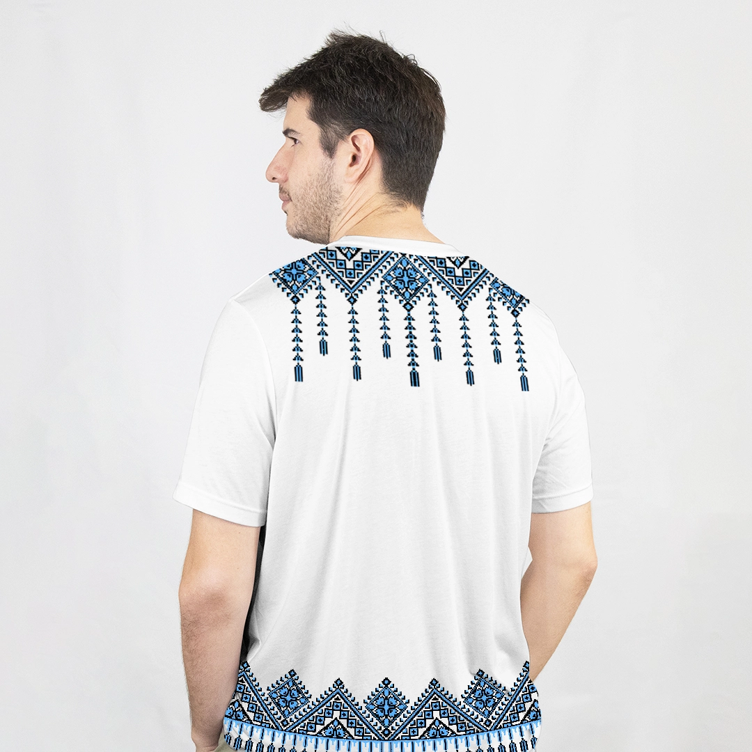 تيشرت زخارف ابيض خ