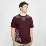 كنزة زخرفة خمري